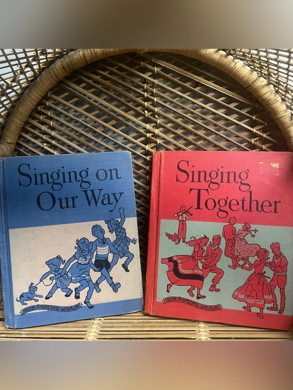 Singing Together Vintage Children’s Music Song Books Hardcover 1951 Ginn Bundle